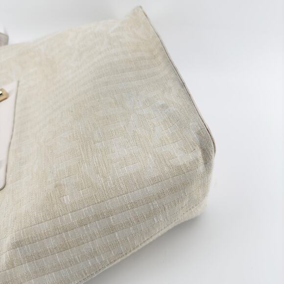 Tommy Hilfiger Tote Handbag - Canvas Large Bag with Leather Handles AW12310 - Picture 10 of 16